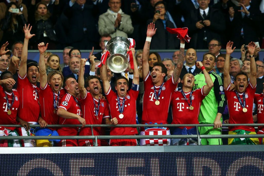 Bayern Munich beat Borussia Dortmund in the 2013 UCL final.