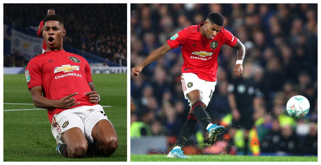 Marcus Rashford's scorching 40-yard free-kick crowned as Manchester United's goal of the season 3 Rashford