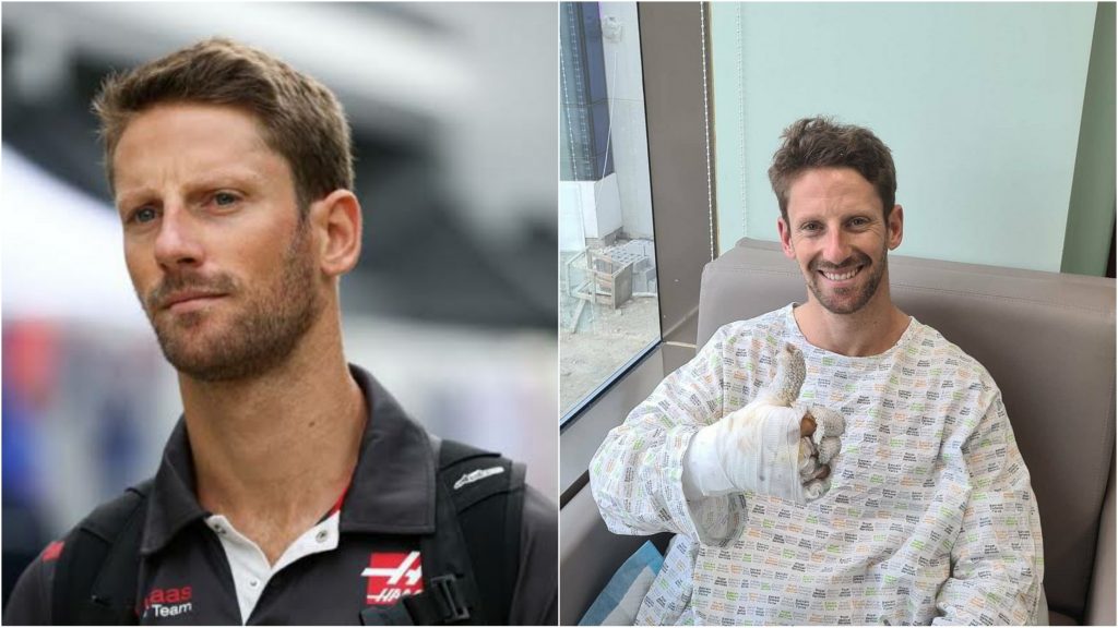 I'm sort of ok: Romain Grosjean shares touching video for fans from hospital bed - THE SPORTS ROOM