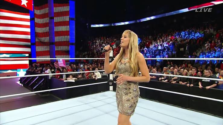 Lilian Garcia outlines the transition from being a ring announcer to singing the US National Anthem - THE SPORTS ROOM