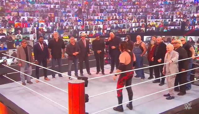 Watch: Shawn Michaels leads WWE HOFs to the ring to commemorate The Undertaker's career - THE SPORTS ROOM
