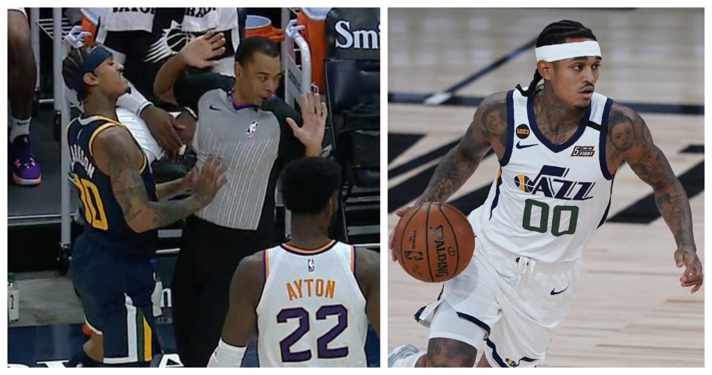 Jazz's Jordan Clarkson slapped with a $25,000 fine for pushing an official 3 Clarkson