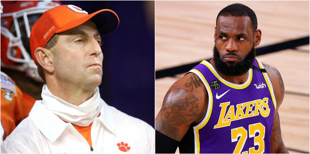 lebron BeFunky Collage Dabo Swinney