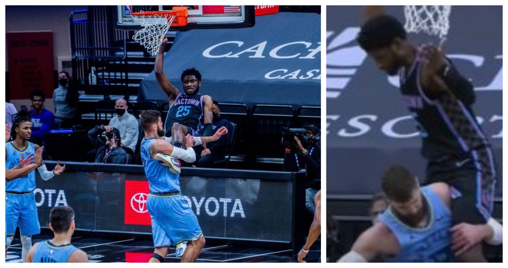 Jonas Valanciunas' blatant foul on Chimezie Metu draws frustration from Jusuf Nurkic 3 Metu
