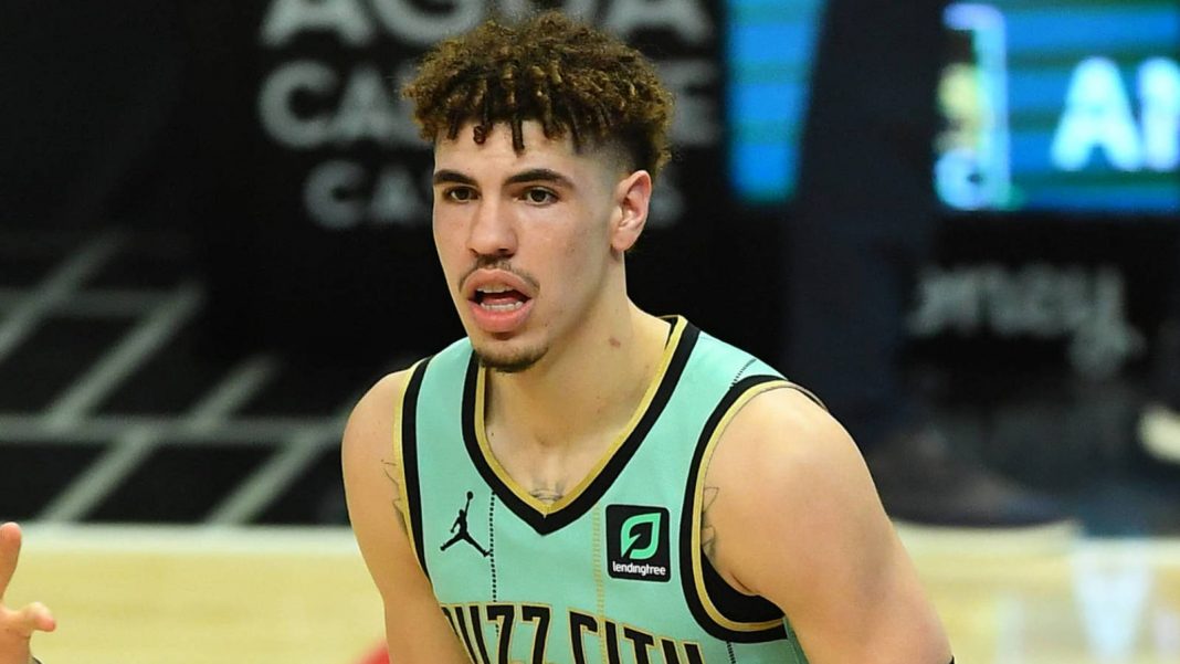 NBA: Charlotte Hornets at Los Angeles Clippers LaMelo Ball