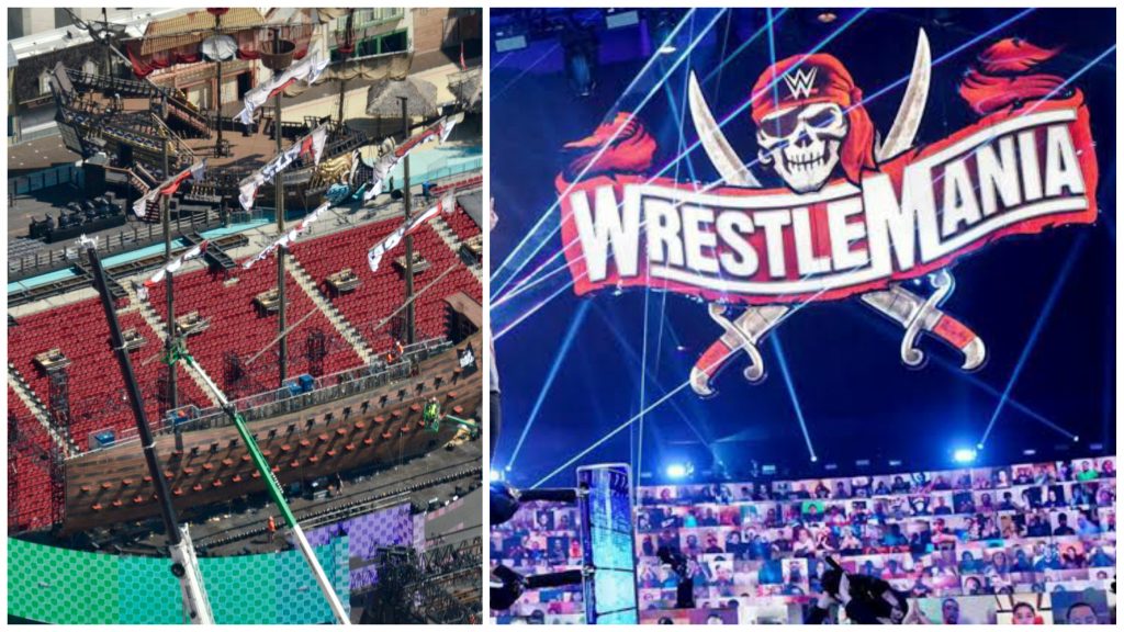 Drone footage of WWE WrestleMania 37 set revealed 2 WrestleMania 37
