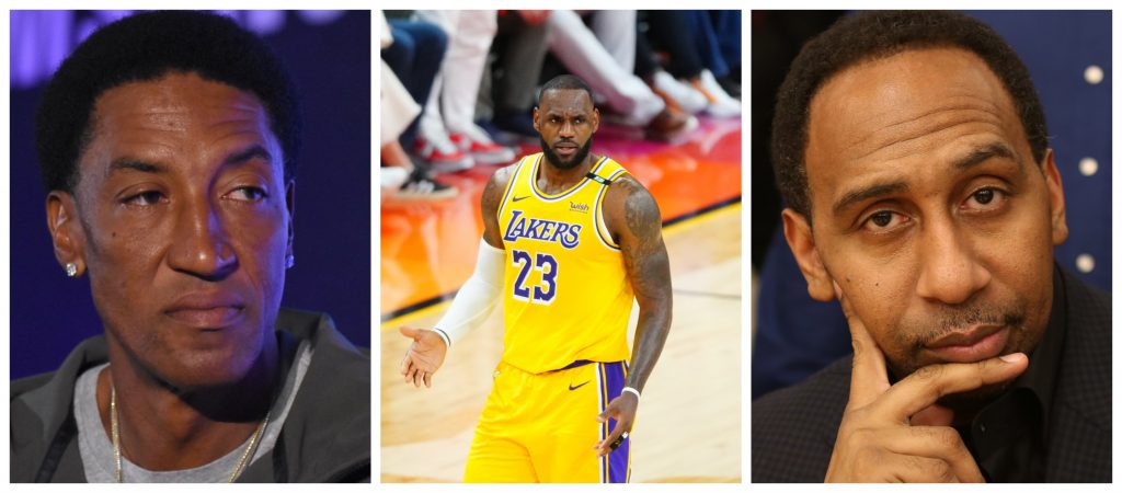 Scottie Pippen and Stephen A Smith engage in a war of words over LeBron James 