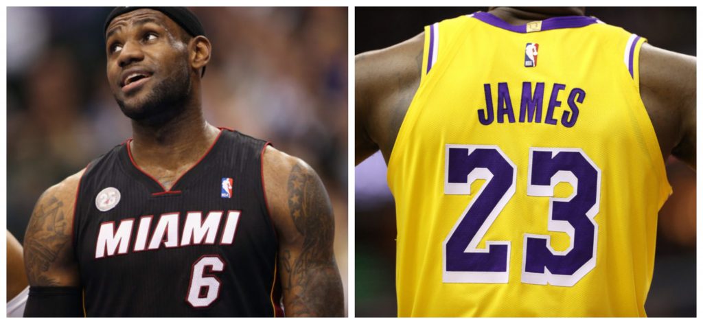 LeBron James set to switch back to jersey No.6 from next season 