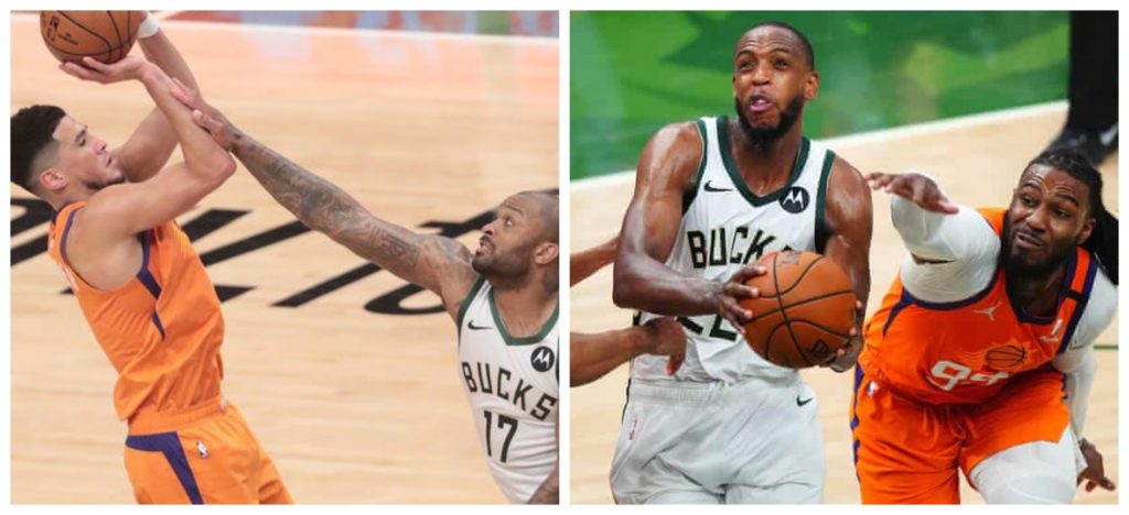NBA Finals Review: Khris Middleton outshines Devin Booker as Bucks level series 2-2