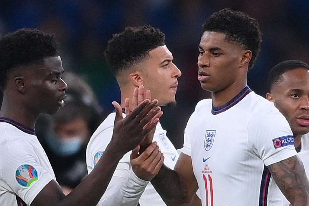 Bukayo Saka, Marcus Rashford, and Jadon Sancho suffer racial abuse following England's EURO 2020 final defeat 