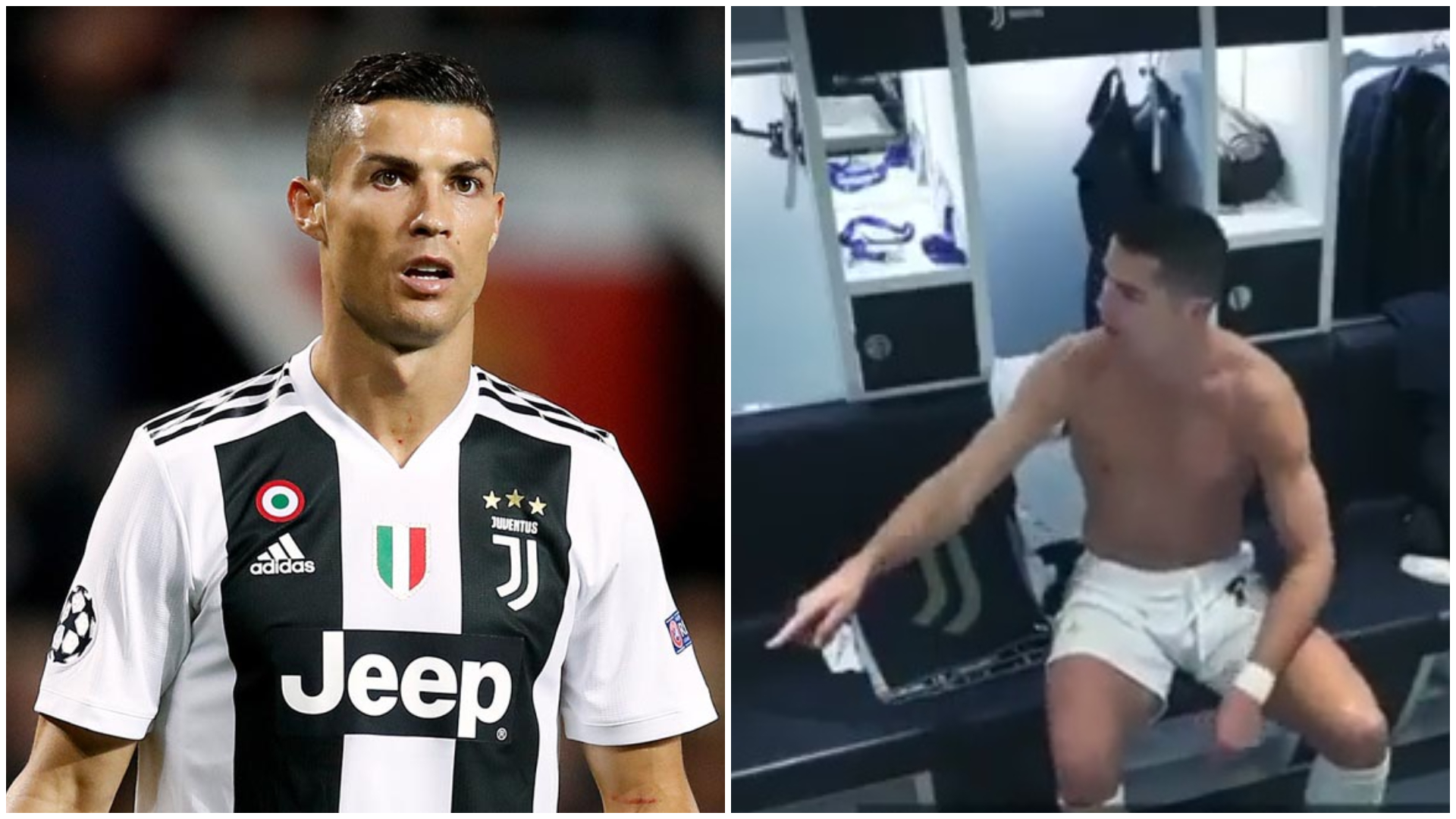 cristiano ronaldo angry juve