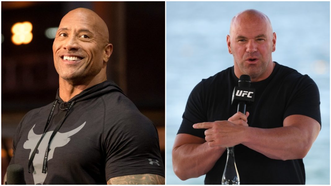 the rock dana white the rock dana white