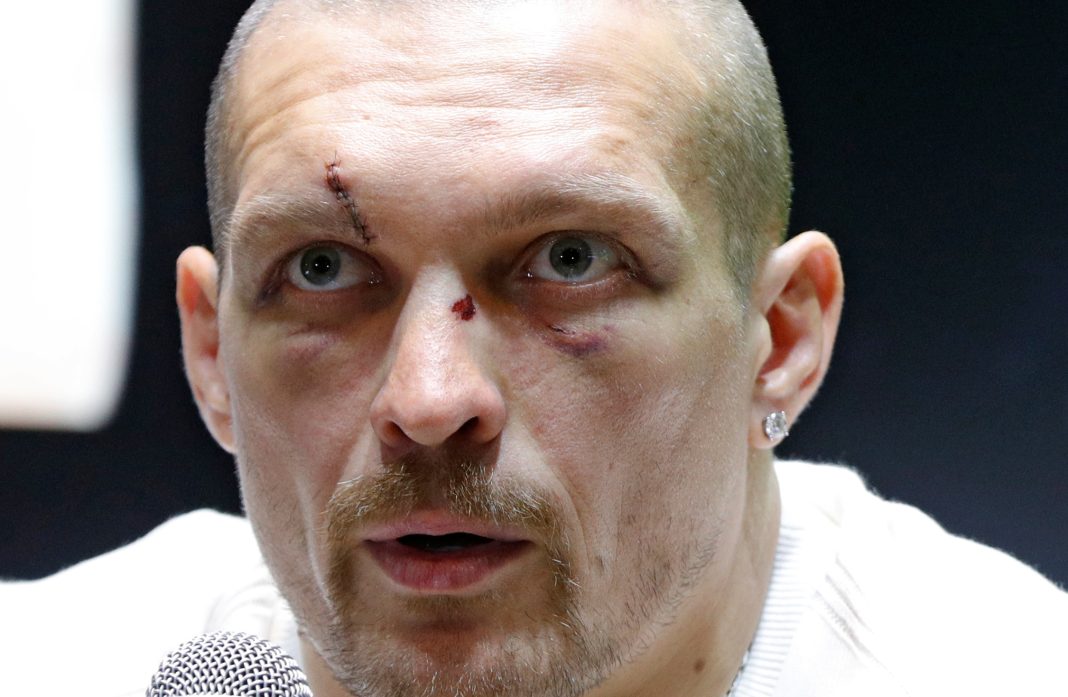 World heavyweight champion Oleksandr Usyk attends a news conference in Kyiv Oleksandr Usyk