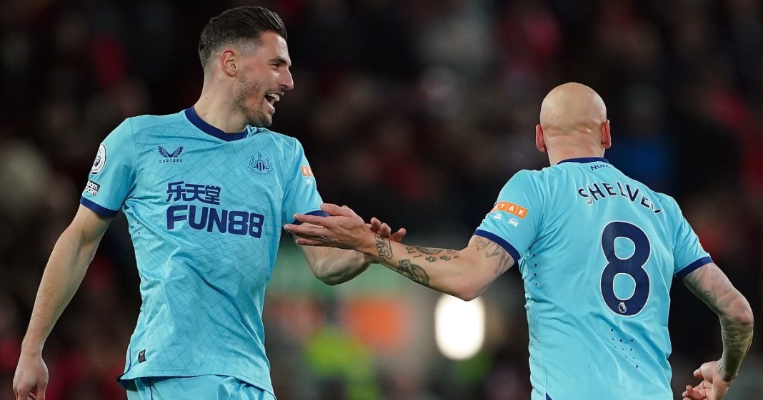fabian-schar-high-fives-jonjo-shelvey-following-newcastle-goal-against-liverpool