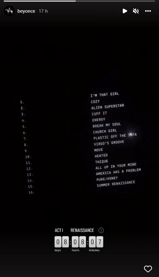 Beyoncé Reveals Full Tracklist For Her Upcoming Album 'Renaissance' Set To Release On July 29 2 Beyoncé