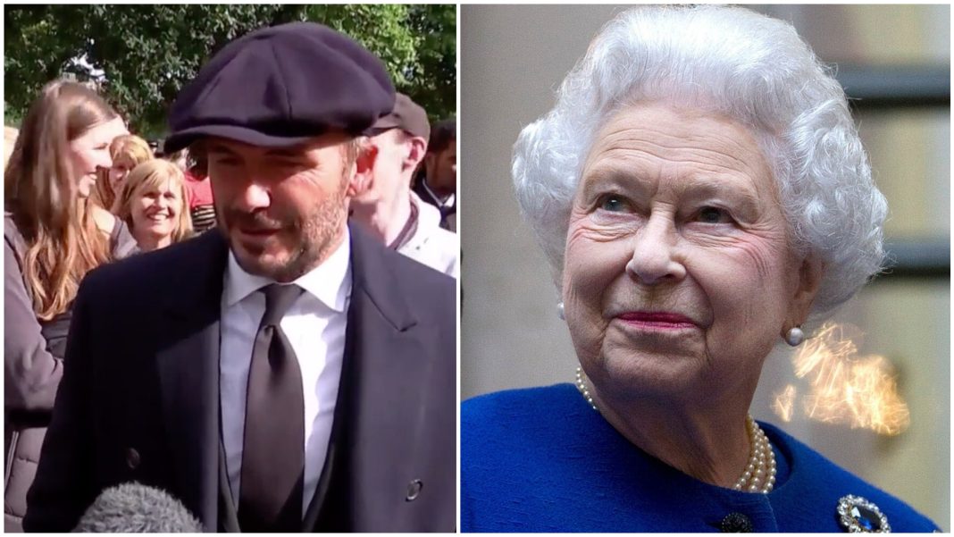 david beckham the queen david beckham the queen