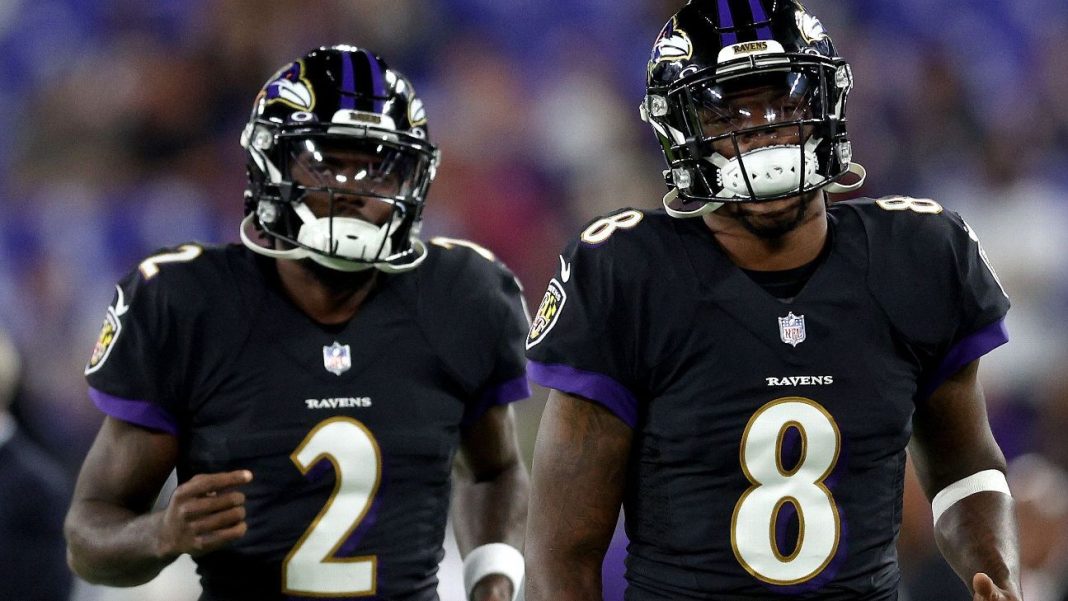 1 Lamar Jackson and Tyler Huntley make history
