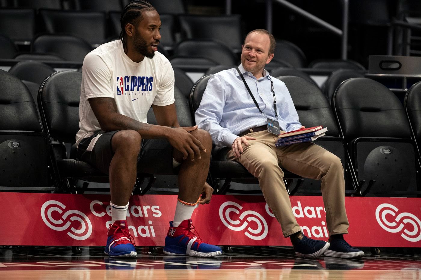 Kawhi Leonard and Lawrence Frank