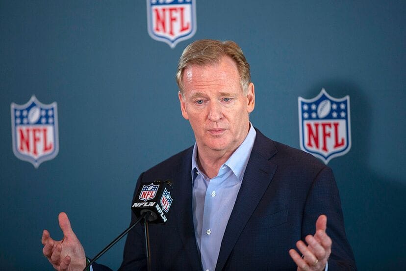 Roger Goodell believes the referees are doing a great job