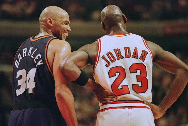 Michael Jordan and Charles Barkley