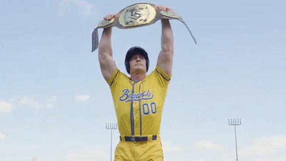 John Cena makes baseball debut