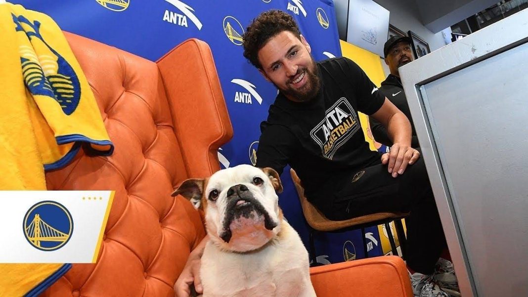 2 Klay Thompson gets heartwarming gift featuring friend Rocco
