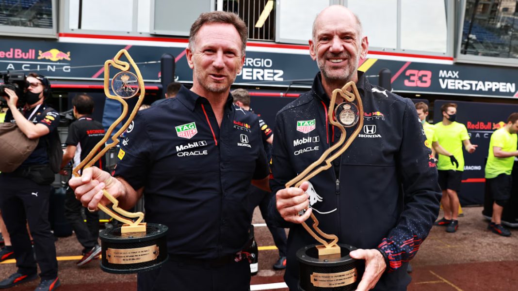 Adrian Newey and Christian Horner Adrian Newey and Christian Horner