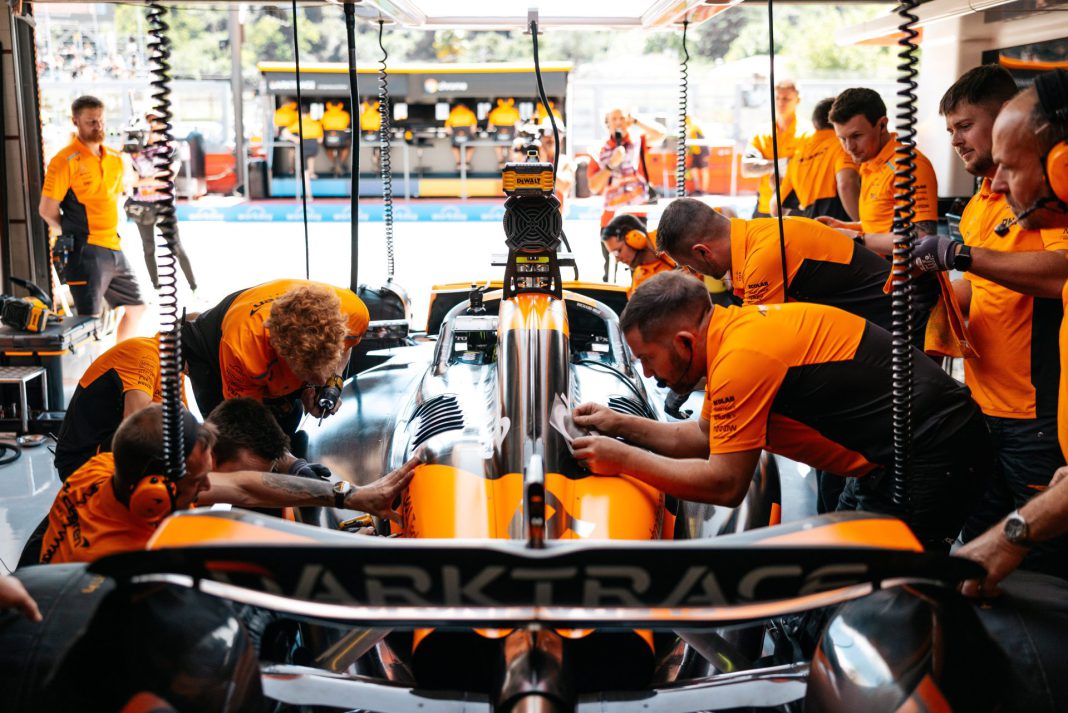 GNyfRTjWoAE4VgW McLaren's Upgrades Shine After Miami as Lando Norris Abandons Lap 0.25s Faster Than Leclerc