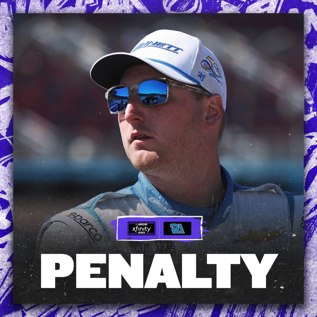 GOwIw-GWAAAkHhT Austin Hill Gets Huge Fine for NASCAR Code of Conduct Violation at Charlotte